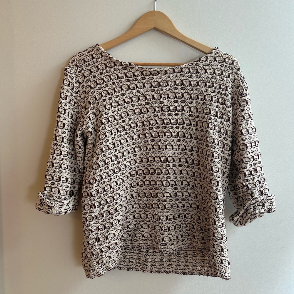 Boat Neck Knit Sweater